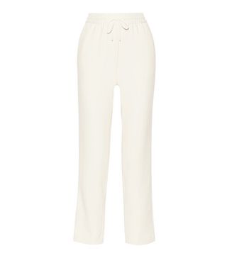 Elizabeth and James + Collier Satin-Trimmed Stretch-Twill Track Pants