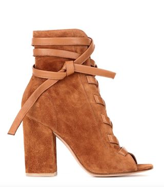 Gianvito Rossi + Brooklyn Suede Ankle Boots