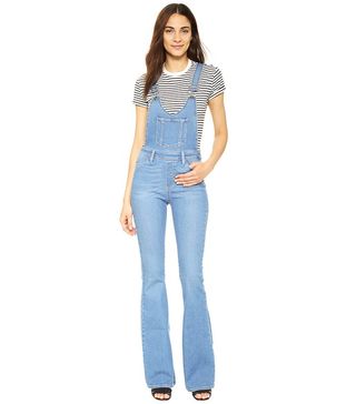 Paige + Rialta High Rise Flare Overalls