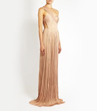 Maria Lucia Hohan + Silk-Tulle Pleated Gown