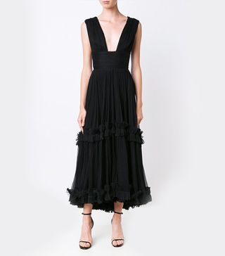 Maria Lucia Hohan + Plunging Neck Dress