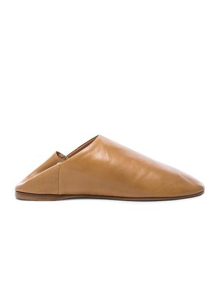 Acne Studios + Leather Agata Babouche Slippers