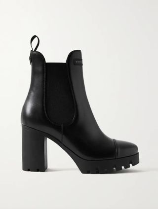 Giuseppe Zanotti + Leather Platform Chelsea Boots