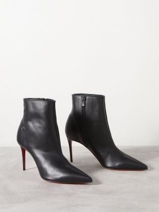 Christian Louboutin + Sporty Kate 85 Leather Ankle Boots