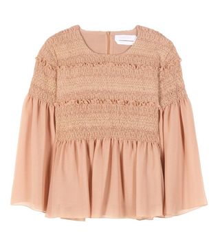 See by Chloé + Smocked Cotton Blouse