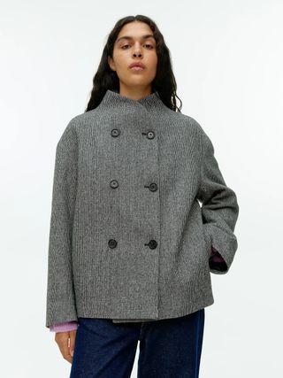 Arket + Shawl-Collar Wool Jacket