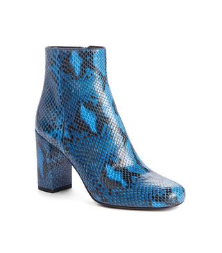 Saint Laurent + Babies Faux Python Booties