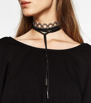 Zara + Leather And Shiny Choker Pack