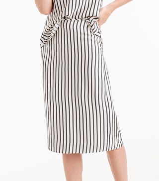 J.Crew Collection + Silk Striped Skirt