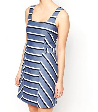 Oasis + Stripe Pinafore Dress