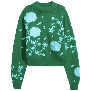 H&M + Embroidered Mohair-Mix Jumper