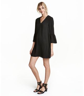 H&M + Trumpet Sleeve Dress