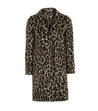 Topshop + Leopard Print Coat