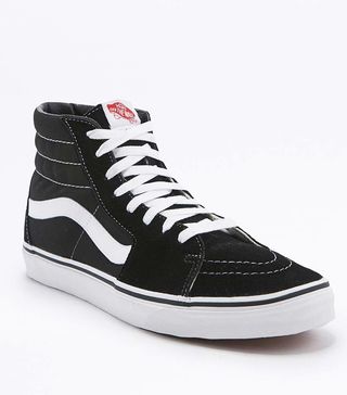Vans + Sk8-Hi Black and White Trainers