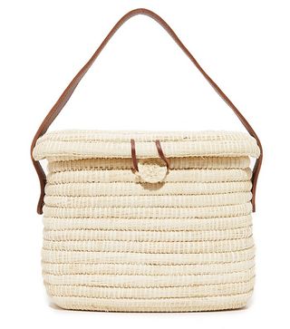 Sensi Studio + Straw Basket Bag