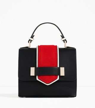 Zara + Contrast Mini City Bag