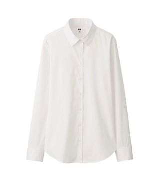 Uniqulo + Supima Cotton-Stretch Long Sleeve Shirt