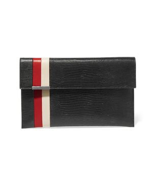 Tomasini + Daytona Lizard-Effect Leather Clutch