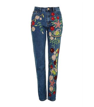 Glamorous + Embroidered Jeans