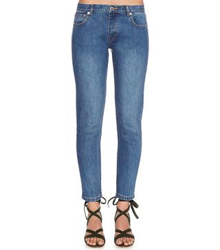 A.P.C. + Etroit Court Low-Rise Skinny Jeans