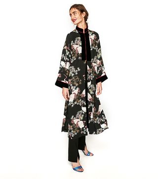 Zara + Long Contrasting Kimono
