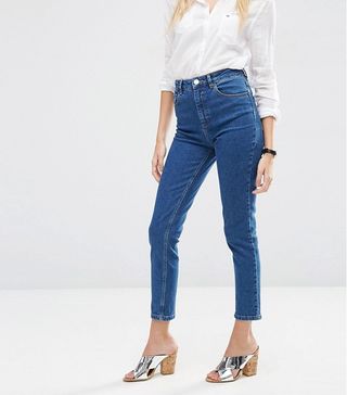 ASOS + Farleigh Slim High Waist Mom Jeans
