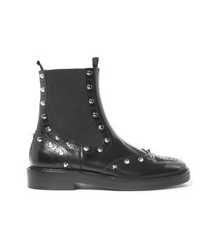 Balenciaga + Studded Leather Chelsea Boots
