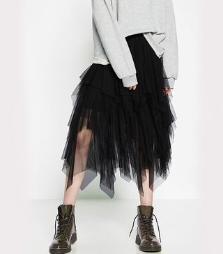 Zara + Frilly Tulle Skirt