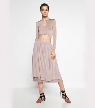 Zara + Crossover Cropped Top
