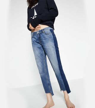 Zara + Relaxed Fit Mid-Rise Jeans