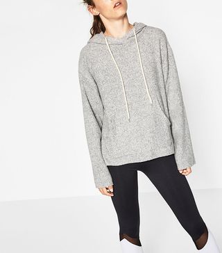 Zara + Soft-Touch Hooded Sweatshirt