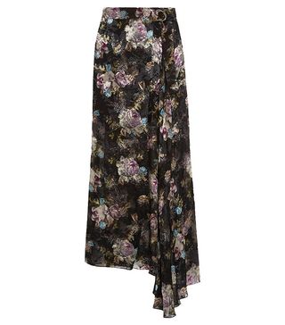 Preen by Thornton Bregazzi + Adria Floral-Print Devoré-Chiffon Maxi Skirt