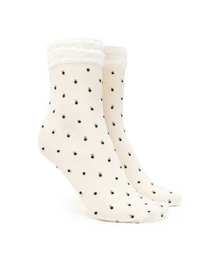 Forever 21 + Sheer Polka Dot Crew Socks