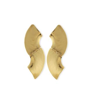Stephanie Kantis + 24K Gold-Plated Wave Earrings