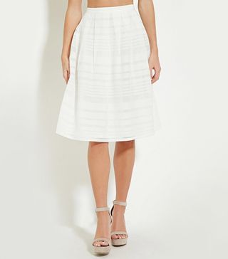 Forever 21 + Grid Cutout A-Line Skirt