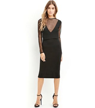 Forever 21 + Layered Mesh Bodycon Dress