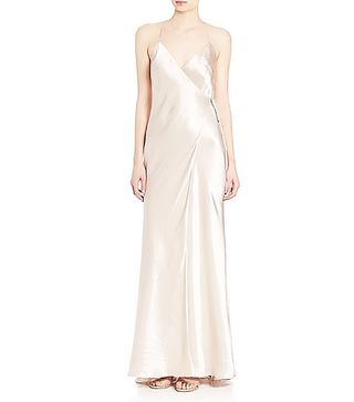 ABS + Satin Wrap Gown