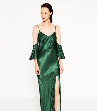 Zara + Strappy Frilled Dress