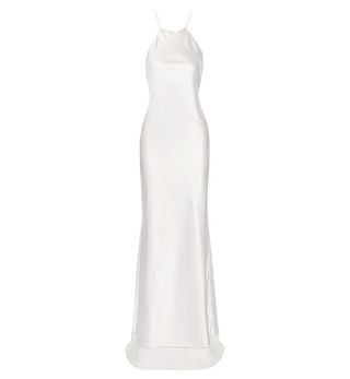 Calvin Klein + Collection Silk-Satin Gown