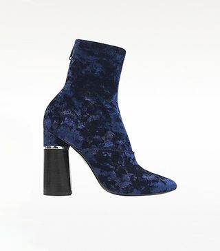 3.1 Phillip Lim + Kyoto Royal Blue Velvet Stretch Boot