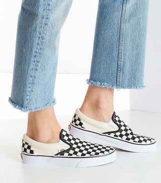 Vans + Checkered Slip-On Sneakers