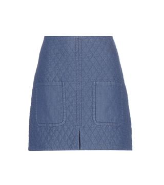 See By Chloé + Quilted Cotton Miniskirt