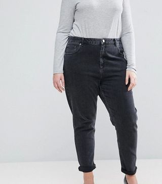 ASOS Curve + Farliegh High Waist Slim Mom Jeans
