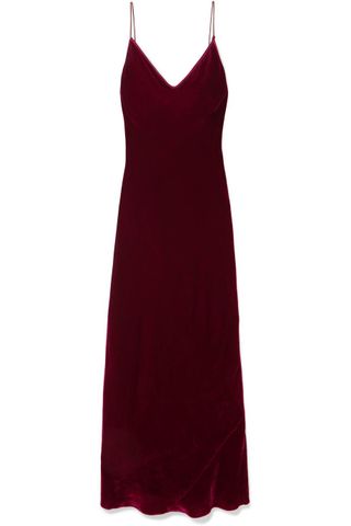 Les Rêveries + Velvet Slip Dress