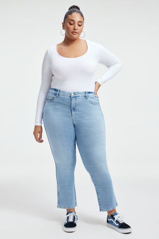 Good American + Good Curve Straight Jeans