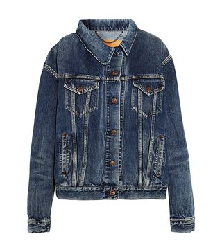 Balenciaga + Asymmetric Denim Jacket