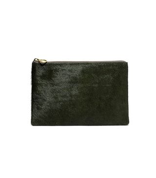 Madewell + The Pouch Clutch in Calf Hair
