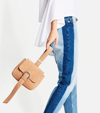 Zara + Mini Split Suede Crossbody Bag