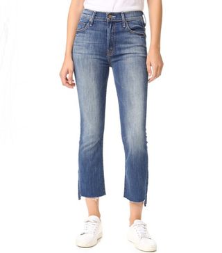MOTHER + The Insider Crop Step Fray Jeans