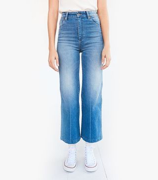 Wrangler + Marfa High-Rise Cropped Flare Jeans